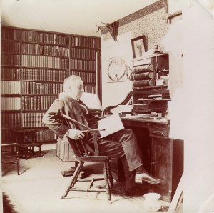 Rev. Charles L. Fluhrer, D.D. in his home study