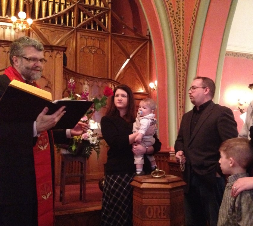 Child Dedication at Pullman Memorial Universalist Church